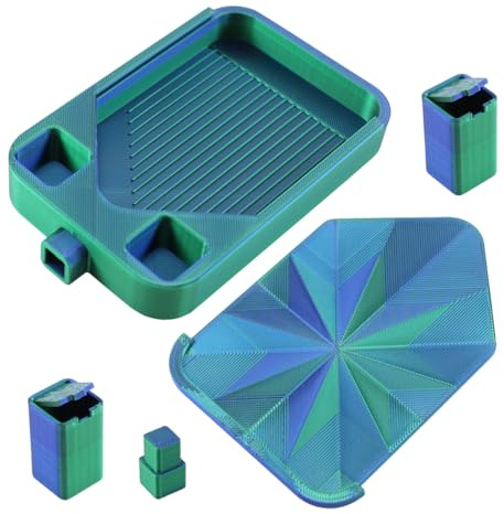 Beaded Painting Tray, Multi-Functional Rhinestone Storage Containers Tray with Prismatic Shine Lid Diamond Art Accessories Tools for Painting Beads
