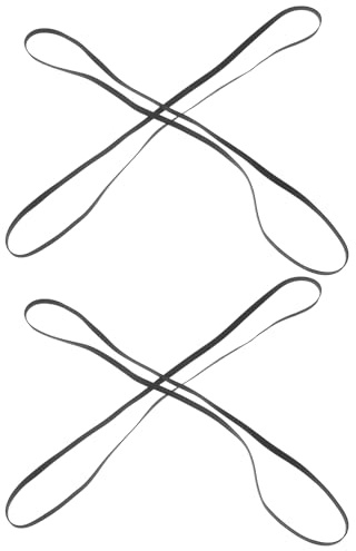 TIDTALEO Correas de Transmisión para Plato Giratorio, 4 Unidades, Goma Plana de 5 MM Ancho y 290 MM Largo, Accesorio de Mantenimiento para Fonógrafos Vintage y Tocadiscos Estéreo en Uso