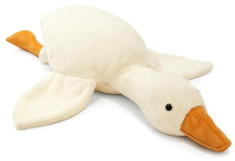 WaaRiuQ 1PCS Goose Plush, 50cm Giant Goose Toy, Soft Duck Teddy Plush Pillow for Adults, Large Plush White Duck for Home Decor, Travel Companion, Office Comfort