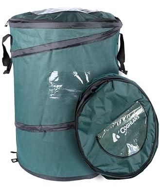Coghlan's Faltbare Müll- und Recyclingkanister – leicht, langlebig, mit Reißverschluss für Camping, Wohnmobil, Reisen – mehrere Stile und Größen
