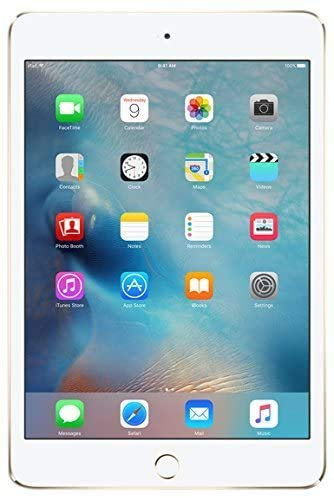 Apple iPad Mini 4 128GB Wi-Fi - Gold (Renewed)