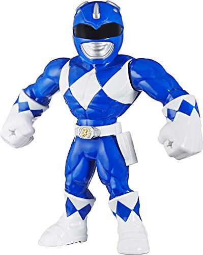 Power Rangers Playskool Super Hero Adventures Mega Mighties - Figurine Ranger Bleu - 25 cm