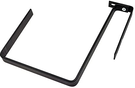 LOKUS 2 Stücke Blumenkastenhalterung 2-Teile Balkonkastenhalterung Halterung Metall für einen großen Blumentopf[Schwarz Matt]