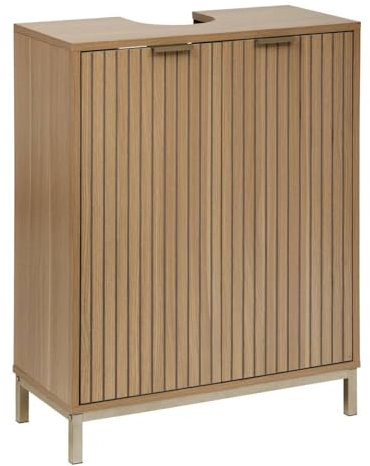 5 five simply smart 5five - Meuble Bas tasso sous lavabo Effet Bois Naturel