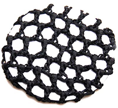 Mädchen Geschenk 4pcs elastischer Nylon Haarnetz Häkel Snood Haarnetz Haarzubehör für Frauen Mädchen Ballett Tanz Schwarz