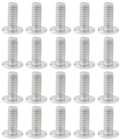 Smgda 20Pcs M6 x 20mm Flat Head Hex Socket Cap Screws Bolts, 304 Stainless Steel Furniture Connector Bolt, Allen Hex Drive, Bright Finish, Metric Fully Machine Thread (M6 x 20 mm)