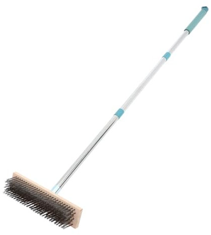 PERSELOSO spazzola per pavimenti spazzola a manico lungo lavapavimenti in cemento scopa spazzola per cemento spazzola per la pulizia del ponte Acciaio inossidabile