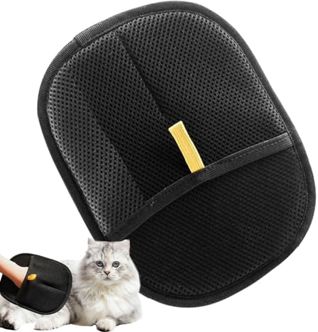 Cat Care Glove - Bilateral with soft flexible silicone buttons for thorough fur cleaning | Versatile accessories for washing, combing, exhausting, hair removal, hair removal, hair removal, hair