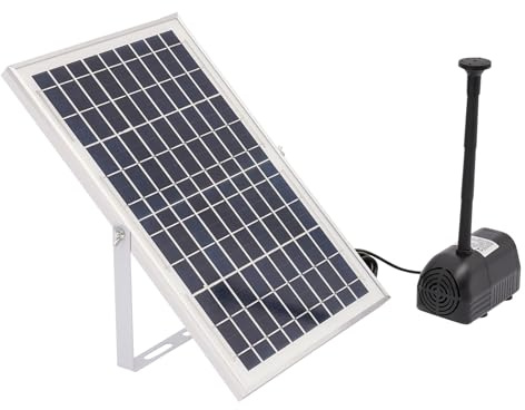 Solar Brunnenpumpen, Solar-teichpumpe, Solar Wasserpumpe Springbrunnen, Solarpanel Leistung 17v/10w, Umweltschutz Und Energieeinsparung, Für Fischteiche, Teiche, Wasserdichte Ip68
