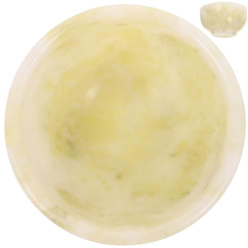 Vaguelly Ciotola da Barba in Chiara, Piccola Ciotola per Crema da Rasatura, Produce Ricca Schiuma, Comoda da Usare per Casa e Dormitorio