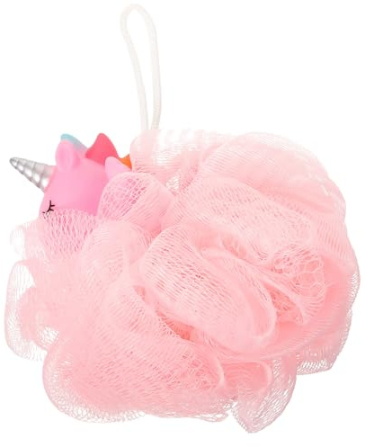 BIUDECO Spugna da Bagno per Bambini Design Animale Carino, Esfoliante e Soffice, Sfera di Luffa in Pe e Pvc, per Doccia e Regalo di Natale