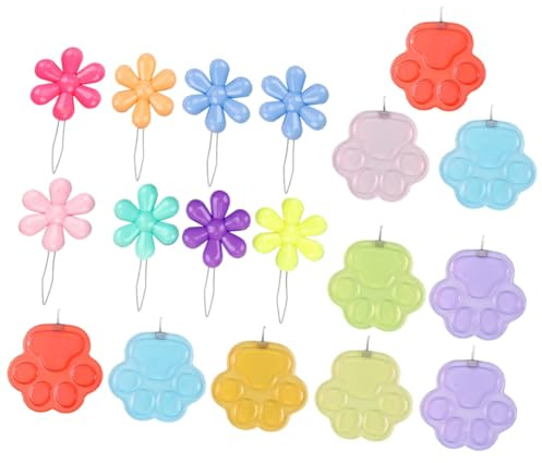 POPETPOP Enfile-Aiguille Manuel 20 Pièces – 10 de Fleur de Prunier et 10 de Patte de Chat Accessoires de Couture Compacts Outils de Tricot DIY Guide-Fil Pratique pour Broderie et Tirage