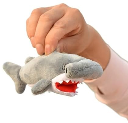 ThisToffGuys 6 Shark Plush with Magnet, Cute Stuffed Refrigerator, Soft and Cuddly Ocean Animal Plushie(sphyrnidae)