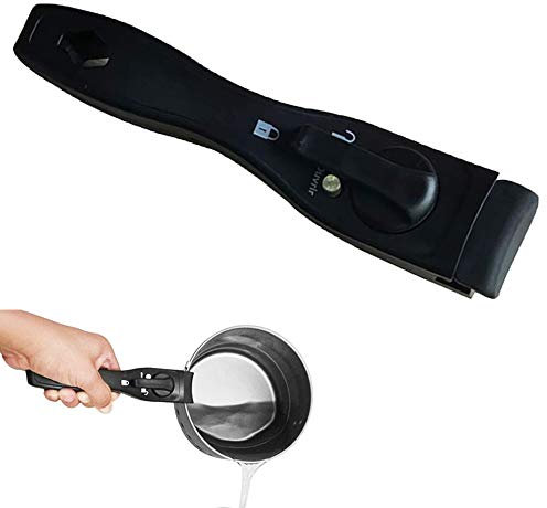 Qanye Maniglia per Pentola, Manico Rimovibile, Manico Pentola Universale, Manico in Bachelite Resistente al Calore, Utilizzato nella Maggior Parte degli Accessori per Pentole da Cucina