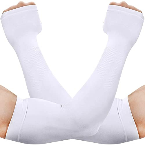 beister Manchon de Bras Homme & Femme (1/3/6),Anti-UV Protection UPF 50+Manche Bras Avec Trou pour Le Pouce,Antidérapants Cooling Manchette Gaming,Sport Compression Arm Sleeves pour Cyclisme,Running