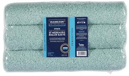 3 x 12 Hamilton Perfection Medium Pile Paint Rollers