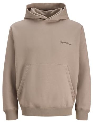 JACK & JONES Jorgrand Midtown Sudadera con Capucha, Mocha Meringue, L