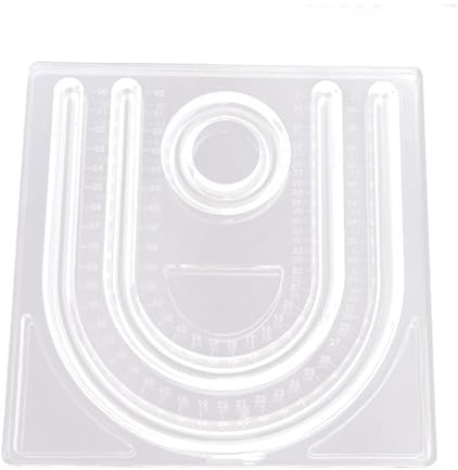 Cordore Clear Acrylic Bead Board Wristlet Bead Design Board Plastic Beading Tray Organizer Transparent Jewelry Display Stand for Bracelet (Style B)