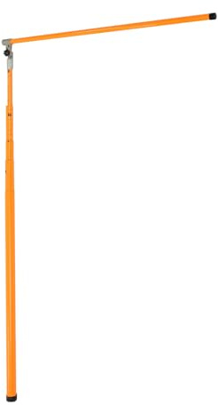 Retractable Height Measuring Stick 3.71-20ft Non Conductive Fiberglass Truck Height Gauge for Logistics Transportation Warehouse with Carrying Bag High Visibility Orange