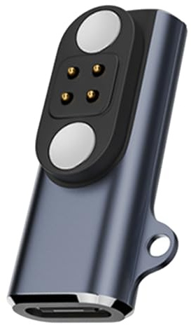 Adattatore per caricabatterie magnetico a 4 pin per conduzione ossea - Convertitore di ricarica per cuffie, adattatore di ricarica sicuro, connettore di alimentazione per cuffie a conduzione ossea