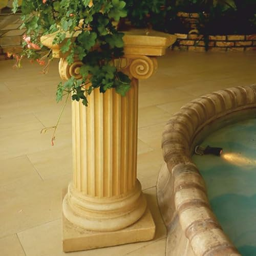 Casa Padrino Colonne baroque jaune, hauteur 81 cm, superbe décoration de jardin et de terrasse