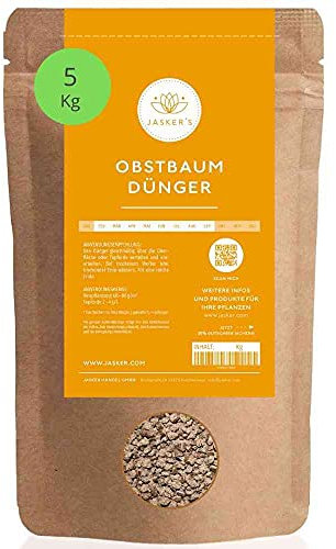 Jasker's Bio Dünger für Obst ⎜ für alle Obstbäume und Pflanzen ⎜ gesundes Obst aus dem Garten (Obstdünger, 6 Kg - ca. 60 m²)
