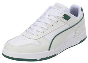 PUMA Unisex Rbd Game Low Low-Top Trainers, PUMA White-Vapor Gray-Vine-PUMA Gold, 9 UK