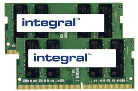 Integral CT2K16G4SFD8266-IN memoria 32 GB 2 x 16 GB DDR4 2666 MHz (32GB [2X16GB] LAPTOP RAM MODULE KIT DDR4 2666MHZ PC4-21300 UNBUFFERED NON-ECC SODIMM 1.2V 1GX8 CL19 INTEGRAL)
