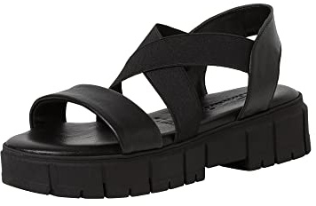 Tamaris Damen 1-1-28048-30 Keilsandale, Schwarz, 39 EU