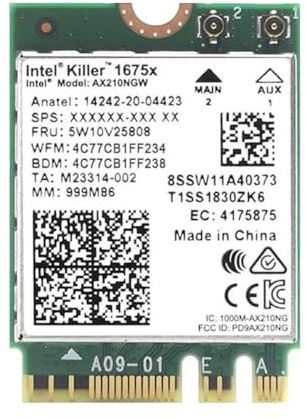 Intel Killer AX1675x Interne WLAN 2400 Mbit/s