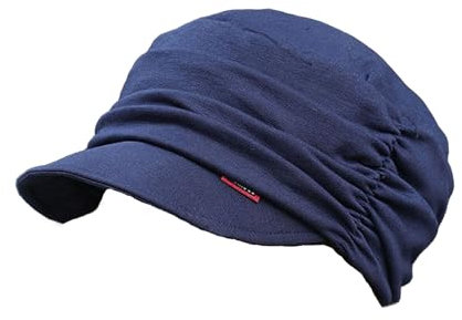 AIDIER Damen Weiche Schirmmütze mit Falten Newsboy Cap für Damen Frauen Schirmmütze für Chemo Frauen BallonmüTze Newsboy Cap Chemo Turban für Haarausfall Damen Baskenmütze Slouchy Bonnet
