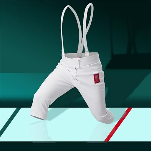 YZMJXNYY Fechthose, 350N-Fecht Uniformhose, Fechtanzug Fechtbekleidung for Erwachsene Und Kinder Schutzkleidung for Florett, Degen, Säbel und Fechten, Fechttrainingsausrüstung(40)