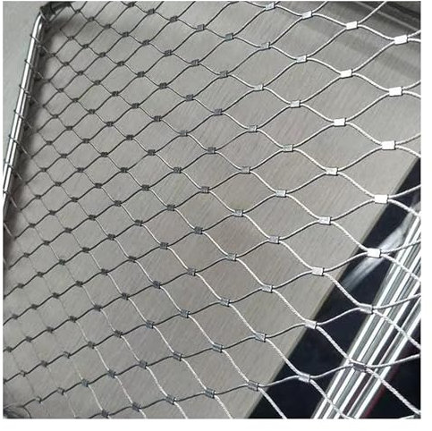 VXHCS 304 Edelstahl-Maschendraht, Sicherheitsnetz 5cm/2mm Anti-Fall-Schutznetz, Gartenzaun, Dehnbares Balustraden-Füllgitter (0.8x5m)