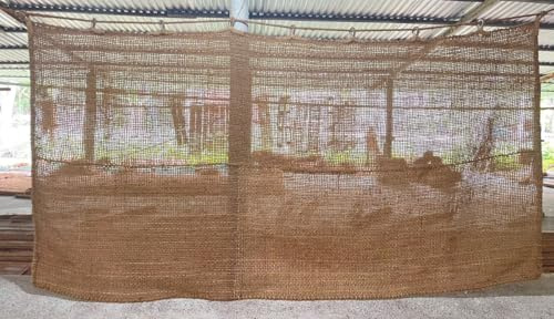 Vorhang aus natürlicher Kokosfaser – umweltfreundlich und langlebig, ideal für die Außengestaltung, Sonnenschutz und Dekoration