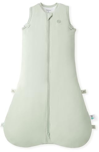 momcozy Saco de Dormir bebé 1.5 TOG de bambú, diseño Saludable para la Cadera (IHDI), Cremallera Doble para Cambio fácil, Ajuste SnapFit, Suave y Transpirable, 0–24 Meses