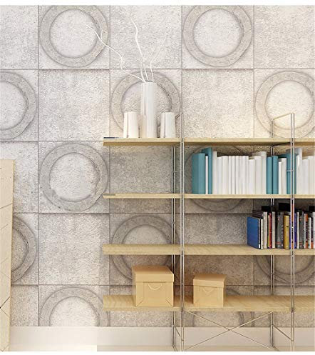 Featured Retro-Loft-Industrie-Wind-Tapete Thema Restaurant personalisierte Nachahmung Metalltapete, C