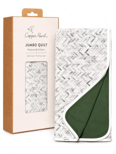Copper Pearl Jumbo Three-Layer Baby Blanket: Soft Baby Quilts for Boys and Girls | Breathable, Cozy, Toddler Blanket | Baby Quilt for Newborns | 60x72 Premium Material | Alta