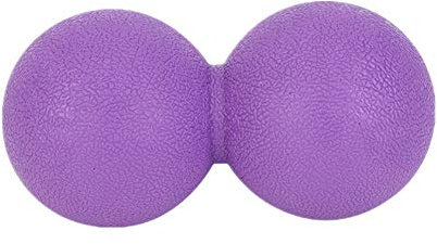 HEELPPO Massage Balls Faszienball Klein Massageball Mit Noppen Massageroller Für Schulter Rücken Beine Rehabilitation Trainingsball Duo Ball Purple,One Size