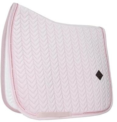 Tapis de selle FULL - Rose pâle - Velours - Dressage