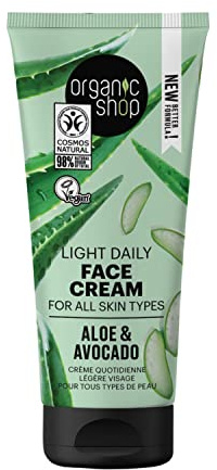 Organic Shop Avocado and Aloe Skincare Light Daily Face Cream, 50 ml