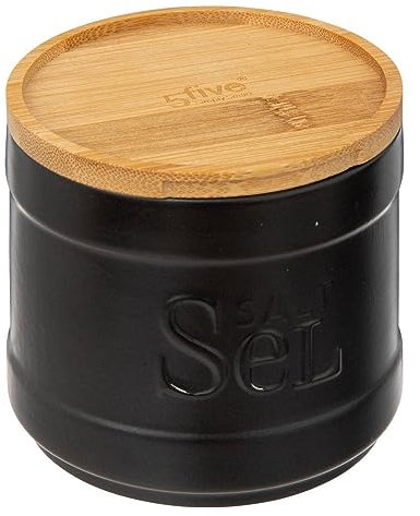 5five - salero de cerámica negra naturéo