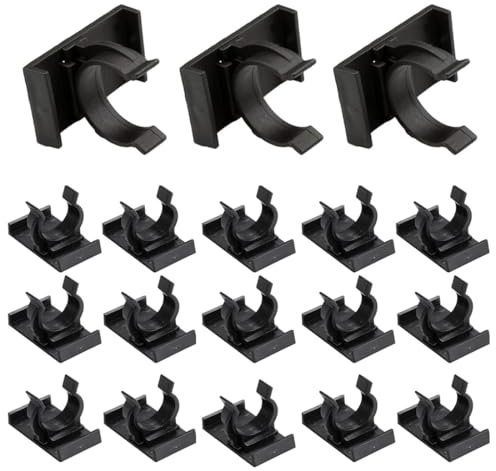 LEEQ 20pcs Clips de Fijación para Zócalos de Cocina - Clips de zócalo y Soporte Resistentes para Tablero de Cocina de 27mm de diámetro para Paneles de baño para armarios de Cocina, Patas de Cama