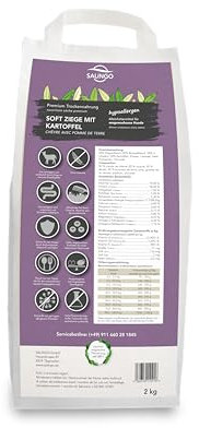 SALiNGO Soft Trockenfutter Ziege mit Kartoffel | Hundefutter für Hunde Aller Rassen | hypoallergenes Trockenfutter 2kg