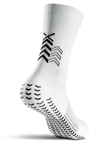 SOXPro Ultra Light – Calze Antiscivolo Calcio Ultra Sottili – Grip Socks Unisex con Frecce in Silicone - Traspiranti e Professionali