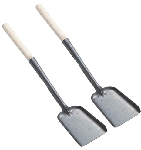 PRETYZOOM 2 Piezas pala de hollín escoba de chimenea cepillo para chimenea y recogedor rastrillo para estufa de leña pala de carbón hueca para chimenea pala para chimenea pala de Metal
