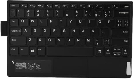 Trådlöst Bluetooth -tangentbord, laddningsbart Bluetooth -tangentbord med pekplattans surfplatta tangentbord för ThinkPad X1 Fold Tablet, Qwerty Layout