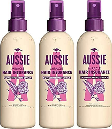 Aussie Lightweight Leave-In Conditioner Miracle Hair Insurance (pack of 3) 250ml each