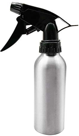 Bottiglia Spray Vuota in Alluminio per Parrucchieri 200 ml Spruzzino Nebulizzatore Parrucchiere Flacone Spray per capelli Riutilizzabile per Parrucchiere Barbiere (Argento)