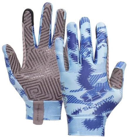 Seibertron S.P.S.G-4 Horse Riding Gloves for Men, Women, Boys, and Girls - Sun Protection and Touchscreen Compatible Youth Blue S