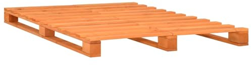Homgoday Letto per pallet, in legno massiccio, per camera da letto, in legno massiccio, 160 x 200 cm